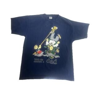 Vintage Shirt Mens XL Black Mr New Dad Funny Jim Benton Art 1987 Tee Fathers Day